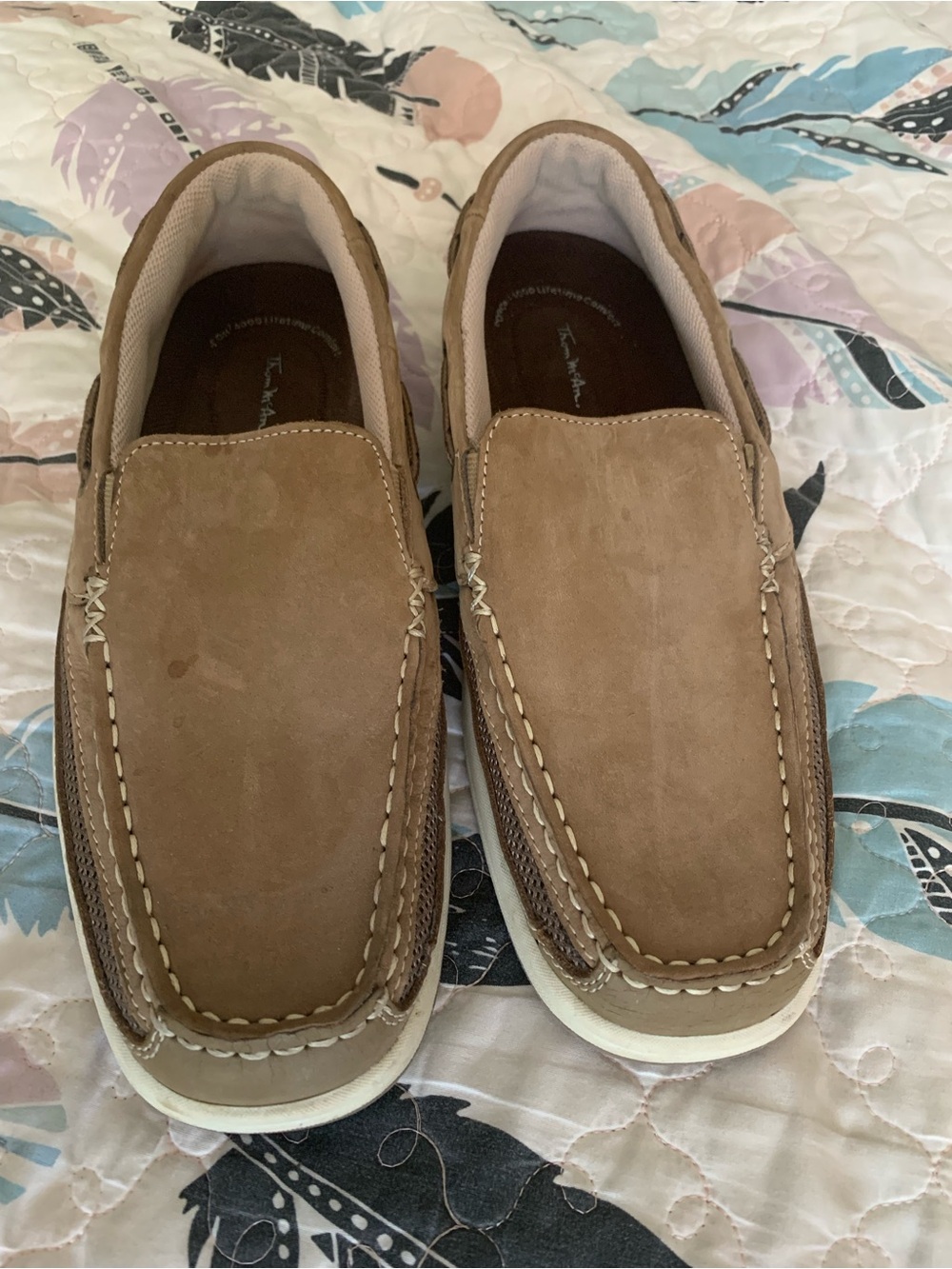 Thom McAn Men's Brown Slip-On Moccasin Loafers